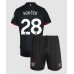 West Ham United Tomas Soucek #28 Bortedraktsett Barn 2024-25 Korte ermer (+ Korte bukser)